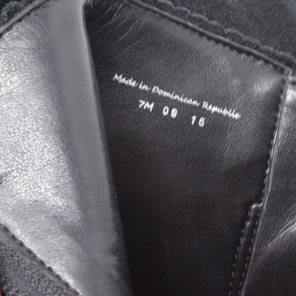 Jack Rogers Bailee Bootie Suede sz 7 Black Ankle Dark Academia - Picture 9 of 15